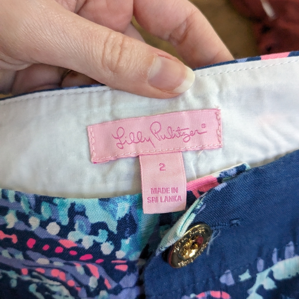 Lilly Pulitzer Nicki Skort in Deep Indigo Gypsea Girl - Picture 9 of 9